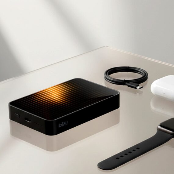 Powerbank IBIZU MagPower 10k do iPhone z MagSafe, solidny, aluminiowy, 10 000 mAh, Pomarańczowy blask (7)