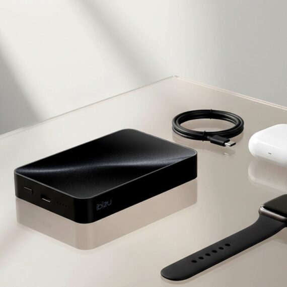 Powerbank IBIZU MagPower 10k do iPhone z MagSafe, solidny, aluminiowy, 10 000 mAh, Stealth (8)