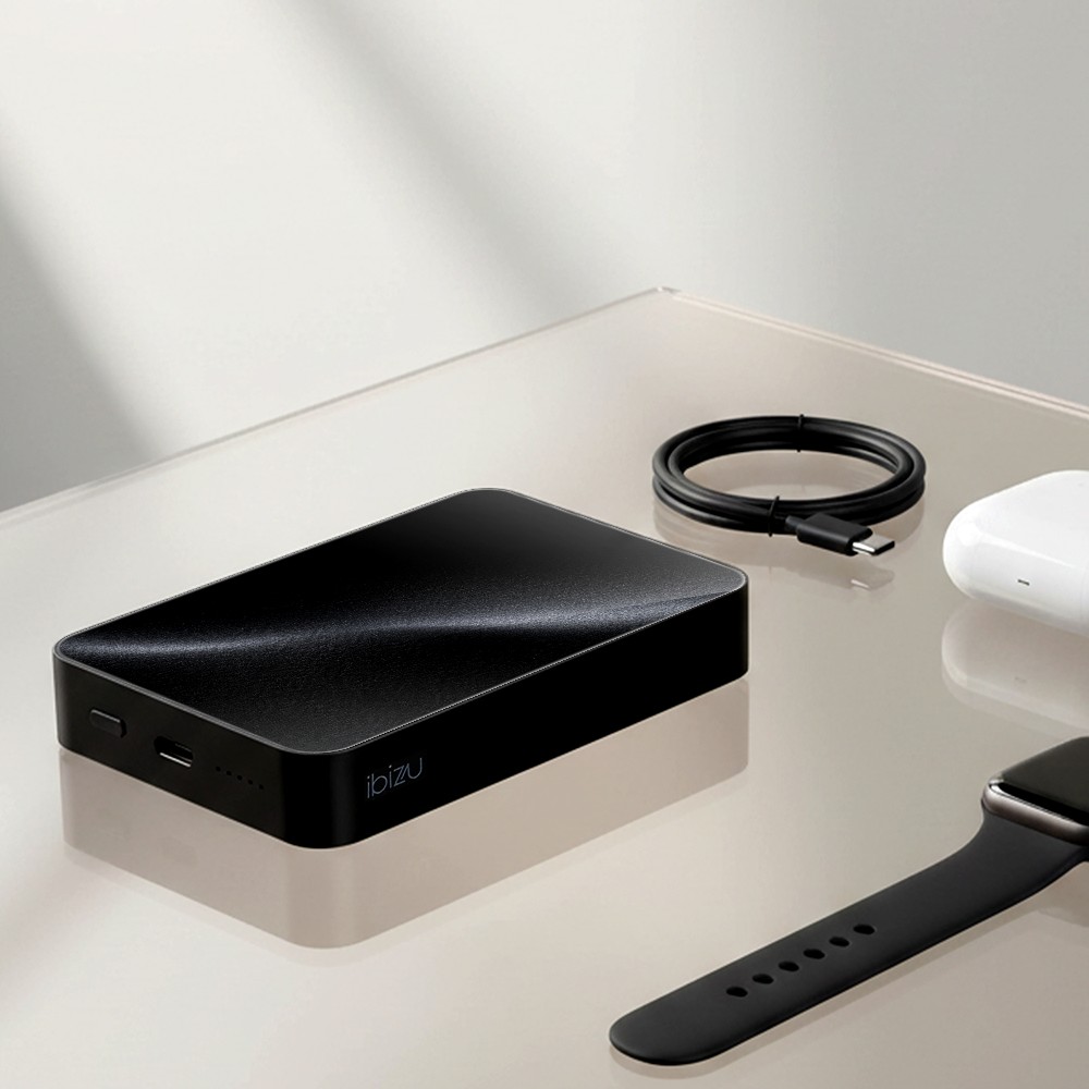 Powerbank IBIZU MagPower 10k do iPhone z MagSafe, solidny, aluminiowy, 10 000 mAh, Stealth (8)