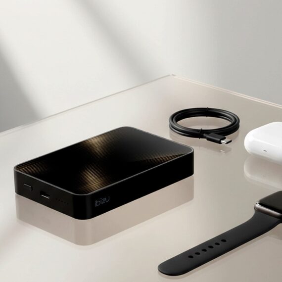 Powerbank IBIZU MagPower 10k do iPhone z MagSafe, solidny, aluminiowy, 10 000 mAh, Złocisty ember (8)