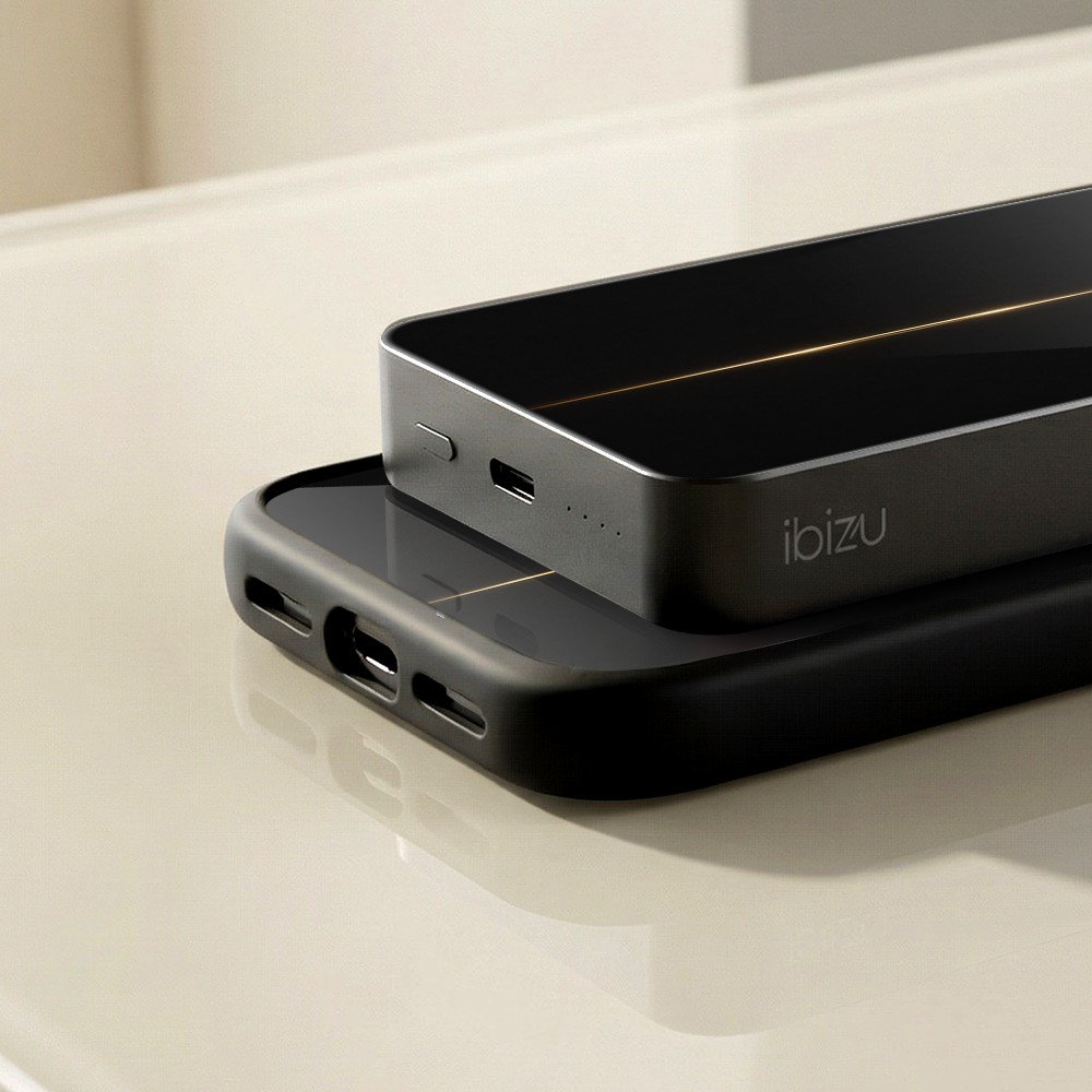 Powerbank IBIZU MagPower 10k do iPhone z MagSafe, solidny, aluminiowy, 10 000 mAh, Złoty priomień (1)
