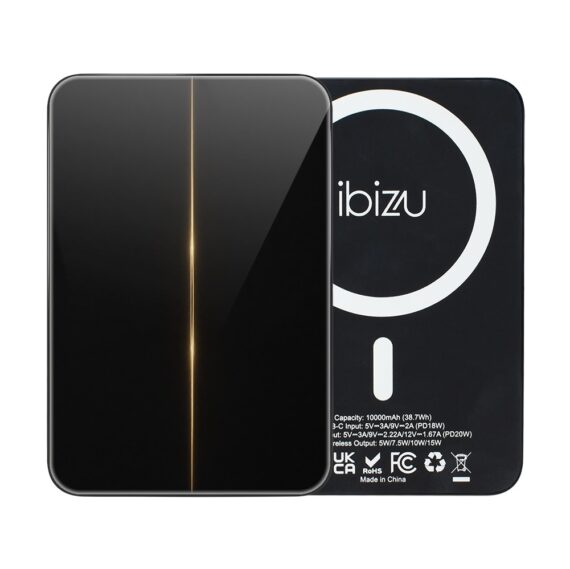 Powerbank IBIZU MagPower 10k do iPhone z MagSafe, solidny, aluminiowy, 10 000 mAh, Złoty priomień (5)