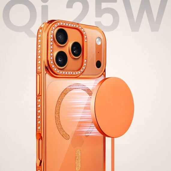 Zestaw do iPhone 17 Pro Max: etui Diadem Glow pomarańczowe + akcesoria do wyboru4