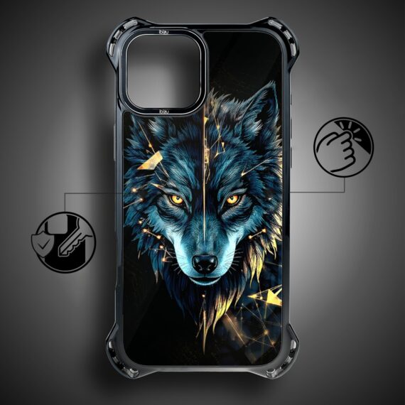 Etui do iPhone 13 IBIZU DropGuard Ultra z MagSafe, Wilki, Wilk mocy (4)