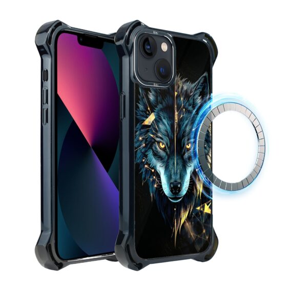 Etui do iPhone 13 IBIZU DropGuard Ultra z MagSafe, Wilki, Wilk mocy (5)