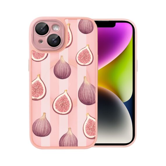 Etui do iPhone 14 Color Flush z MagSafe, z osłoną aparatu, figowa rozkosz, różowe (5)