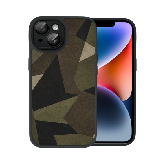 Etui do iPhone 14 Color Flush z MagSafe, z osłoną aparatu, miejskie moro, czarne (5)