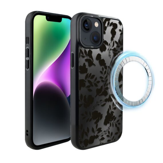 Etui do iPhone 14 Plus IBIZU DropGuard Matt z MagSafe, Midnight, Sen róż (2)