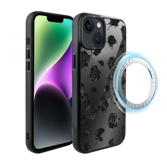 Etui do iPhone 14 Plus IBIZU DropGuard Matt z MagSafe, Midnight, Sen róż, poprawne (3)