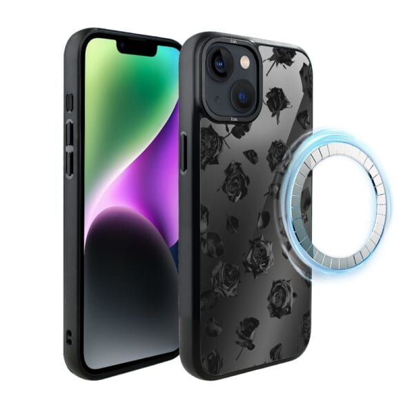 Etui do iPhone 14 IBIZU DropGuard Matt z MagSafe, Midnight, Sen róż