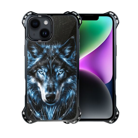 Etui do iPhone 14 Plus IBIZU DropGuard Ultra z MagSafe, Wilki, Lodowy wilk (4)