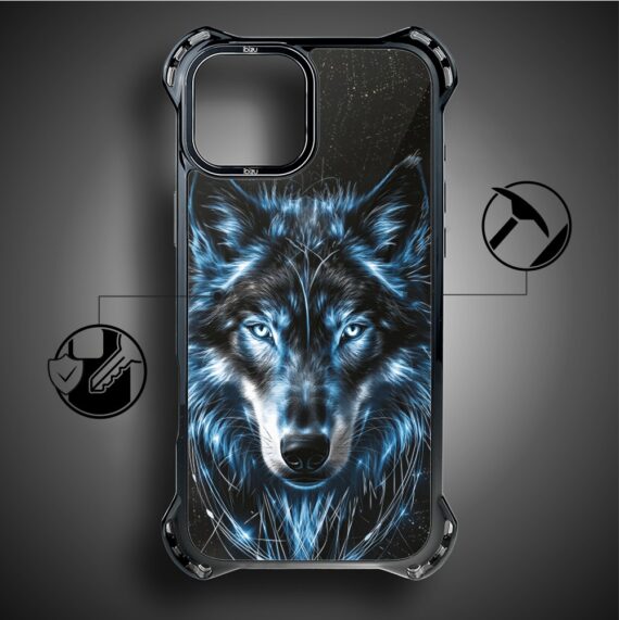 Etui do iPhone 14 Plus IBIZU DropGuard Ultra z MagSafe, Wilki, Lodowy wilk (5)