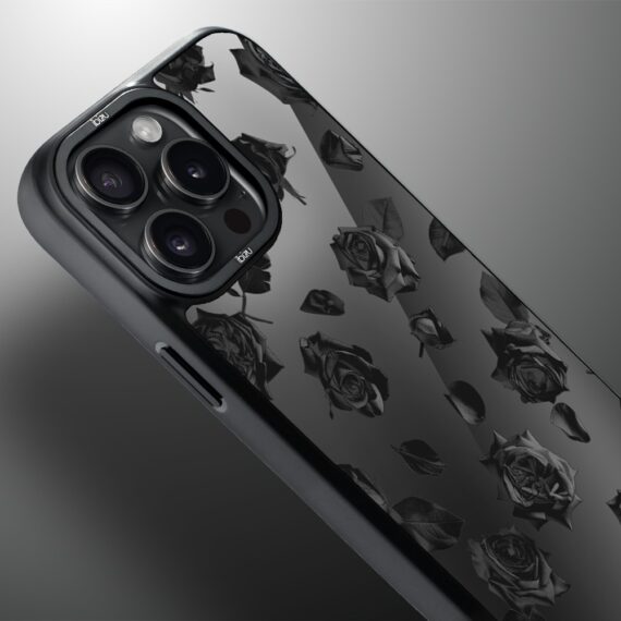 Etui do iPhone 14 Pro Max IBIZU DropGuard Matt z MagSafe, Midnight, Sen róż, poprawne (7)