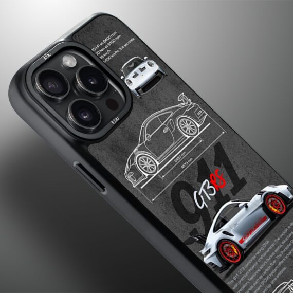 Etui do iPhone 14 Pro Max IBIZU DropGuard Matt z MagSafe, TechDrive, 911 GT3 RS (1)