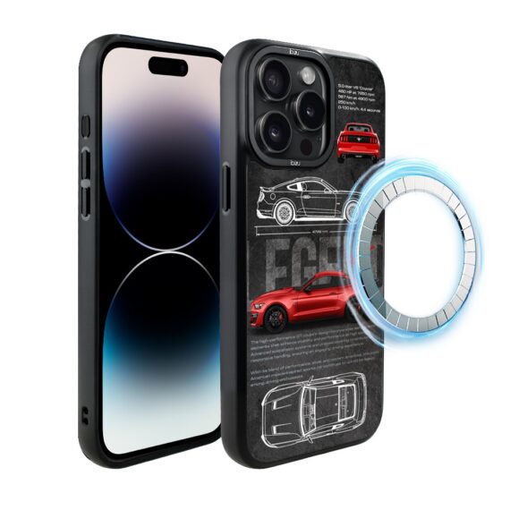 Etui do iPhone 14 Pro Max IBIZU DropGuard Matt z MagSafe, TechDrive, GT V8 “Coyote”, nowe (3)