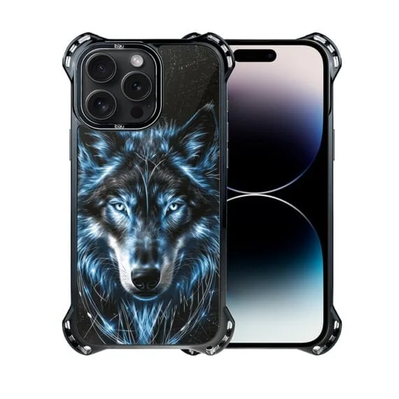Etui do iPhone 14 Pro Max IBIZU DropGuard Ultra z MagSafe, Wilki, Lodowy wilk (5)