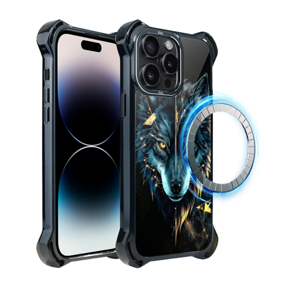 Etui do iPhone 14 Pro Max IBIZU DropGuard Ultra z MagSafe, Wilki, Wilk mocy (8)