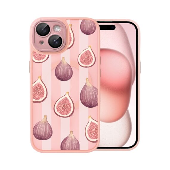 Etui do iPhone 15 Plus Color Flush z MagSafe, z osłoną aparatu, figowa rozkosz, różowe (3)