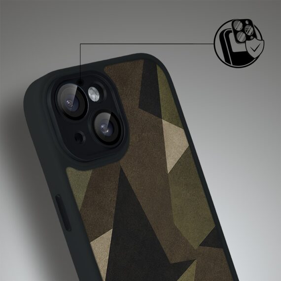 Etui do iPhone 15 Plus Color Flush z MagSafe, z osłoną aparatu, miejskie moro, czarne (3)