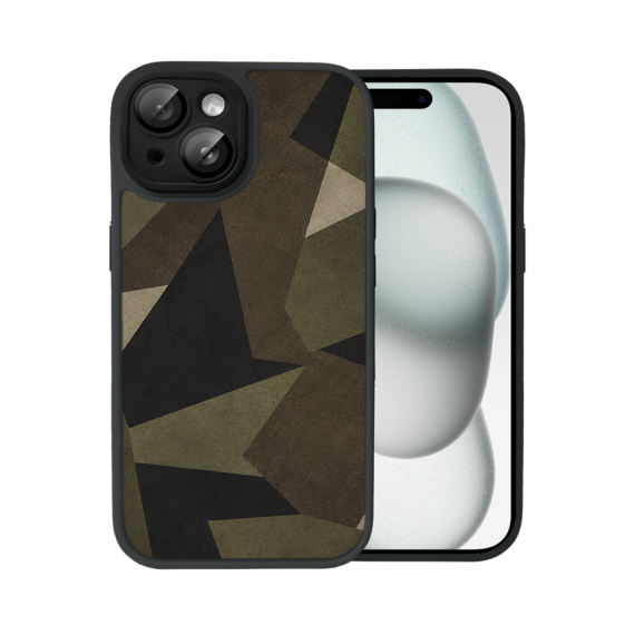 Etui do iPhone 15 Plus Color Flush z MagSafe, z osłoną aparatu, miejskie moro, czarne (5)