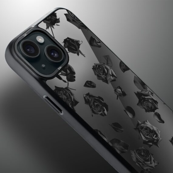 Etui do iPhone 15 Plus IBIZU DropGuard Matt z MagSafe, Midnight, Sen róż, poprawne (7)