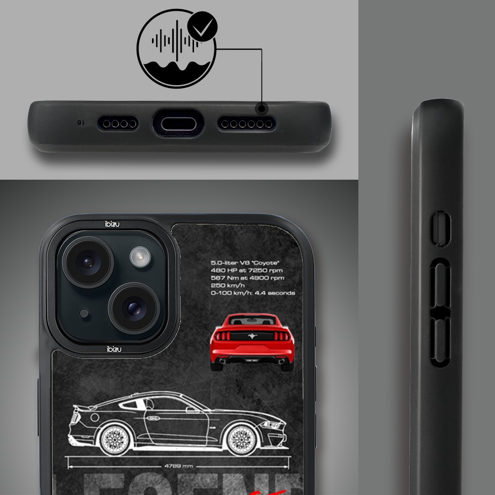 Etui do iPhone 15 Plus IBIZU DropGuard Matt z MagSafe, TechDrive, GT V8 “Coyote”, nowe (2)