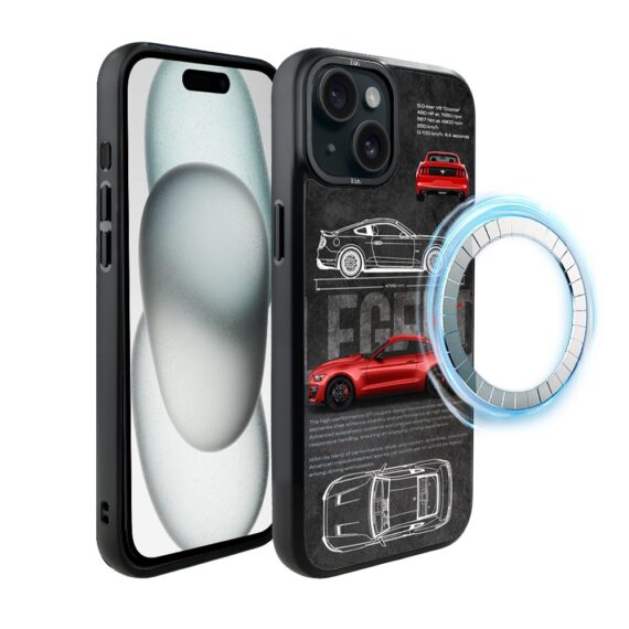 Etui do iPhone 15 Plus IBIZU DropGuard Matt z MagSafe, TechDrive, GT V8 “Coyote”, nowe (4)