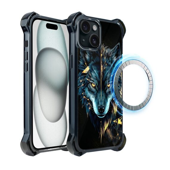 Etui do iPhone 15 Plus IBIZU DropGuard Ultra z MagSafe, Wilki, Wilk mocy (5)