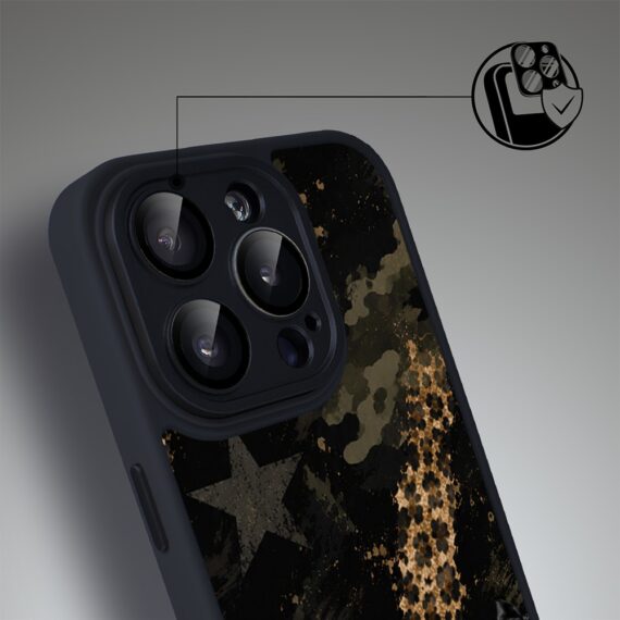 Etui do iPhone 15 Pro Color Flush z MagSafe, z osłoną aparatu, nocna rebeliantka, czarne (2)