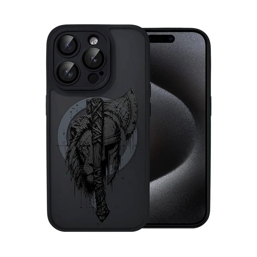 Etui do iPhone 15 Pro Color Flush z MagSafe, z osłoną aparatu, dusza wojownika, czarne