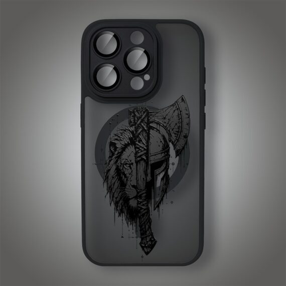 Etui do iPhone 15 Pro Max Color Flush z MagSafe, z osłoną aparatu, dusza wojownika, czarne (6)