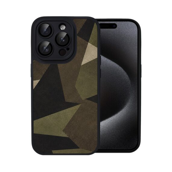 Etui do iPhone 15 Pro Max Color Flush z MagSafe, z osłoną aparatu, miejskie moro, czarne (5)