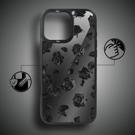 Etui do iPhone 15 Pro Max IBIZU DropGuard Matt z MagSafe, Midnight, Sen róż (5)