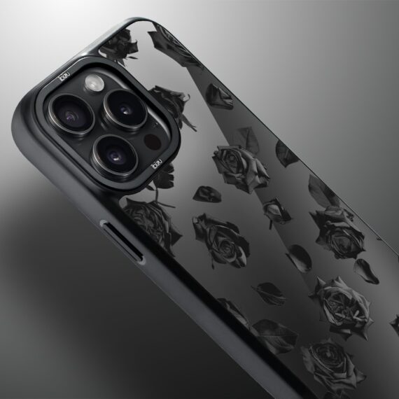 Etui do iPhone 15 Pro Max IBIZU DropGuard Matt z MagSafe, Midnight, Sen róż (8)