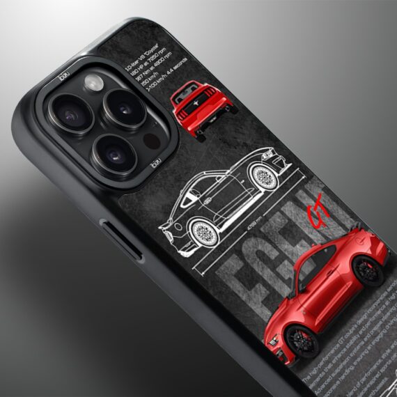 Etui do iPhone 15 Pro Max IBIZU DropGuard Matt z MagSafe, TechDrive, GT V8 “Coyote”, nowe (6)