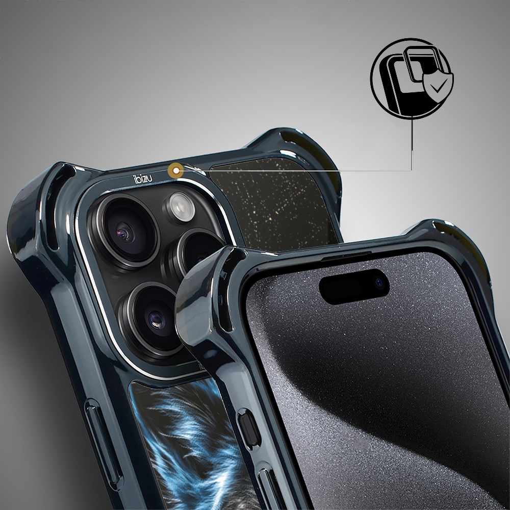 Etui do iPhone 15 Pro Max IBIZU DropGuard Ultra z MagSafe, Wilki, Lodowy wilk (1)
