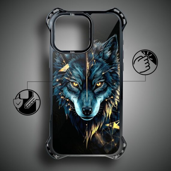Etui do iPhone 15 Pro Max IBIZU DropGuard Ultra z MagSafe, Wilki, Wilk mocy (3)