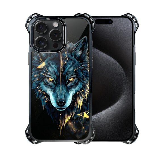 Etui do iPhone 15 Pro Max IBIZU DropGuard Ultra z MagSafe, Wilki, Wilk mocy (4)