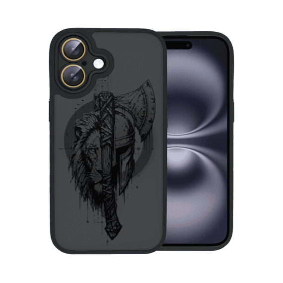 Etui do iPhone 16 Plus Color Flush z MagSafe, z osłoną aparatu, dusza wojownika, czarne (4)