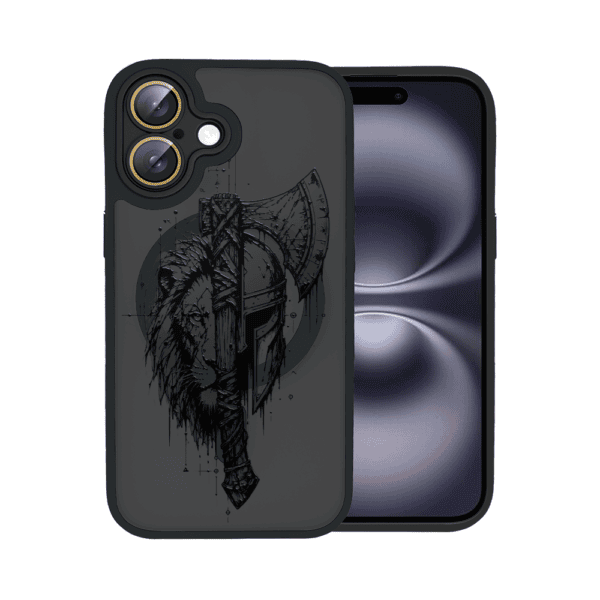 Etui do iPhone 16 Plus Color Flush z MagSafe, z osłoną aparatu, dusza wojownika, czarne