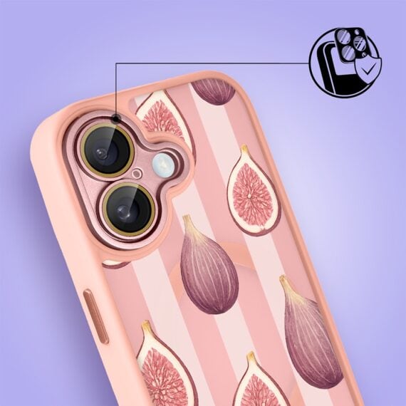 Etui do iPhone 16 Plus Color Flush z MagSafe, z osłoną aparatu, figowa rozkosz, różowe (4)