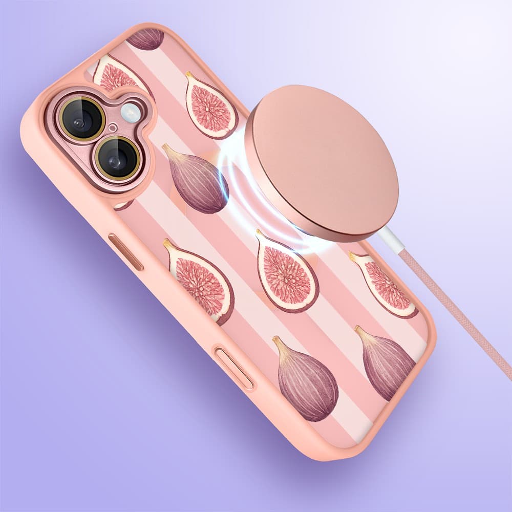 Etui do iPhone 16 Plus Color Flush z MagSafe, z osłoną aparatu, figowa rozkosz, różowe (6)