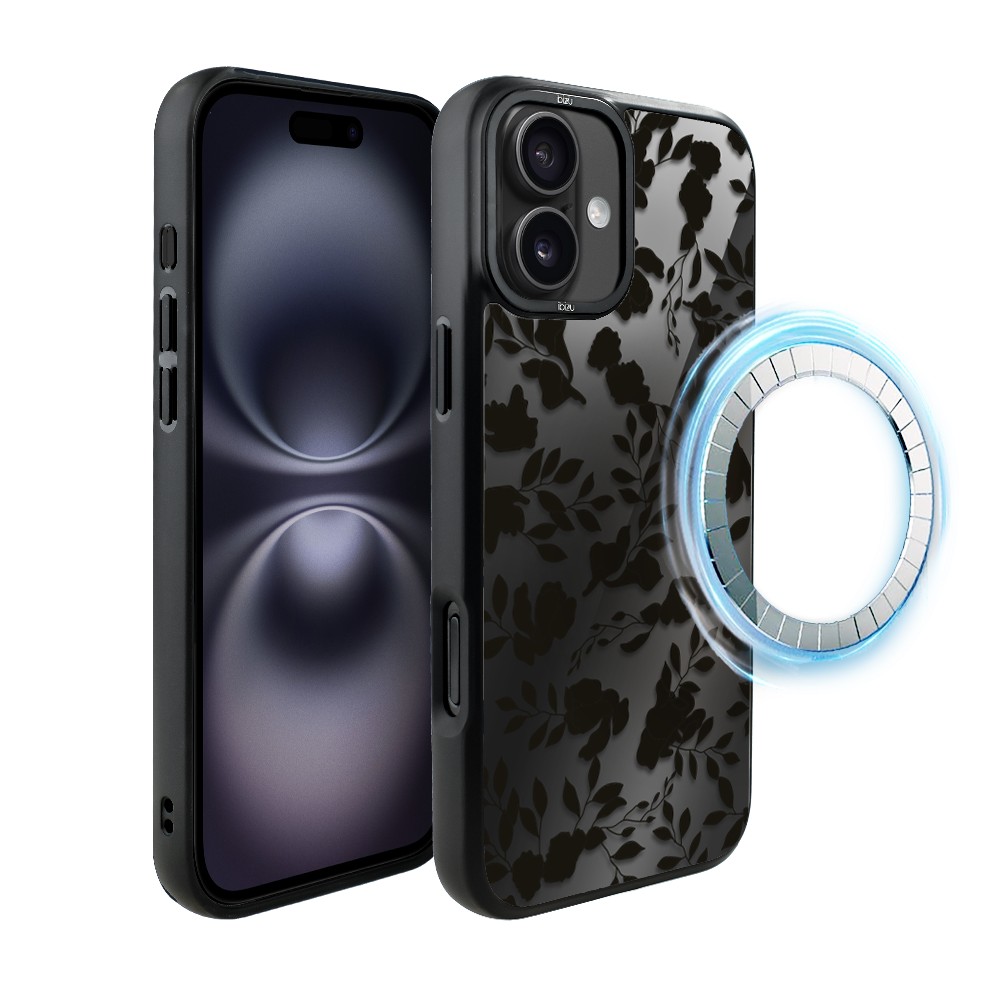 Etui do iPhone 16 Plus IBIZU DropGuard Matt z MagSafe, Midnight, Sen róż (5)
