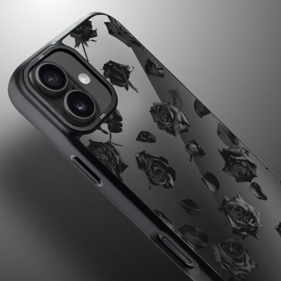 Etui do iPhone 16 Plus IBIZU DropGuard Matt z MagSafe, Midnight, Sen róż, poprawne (5)