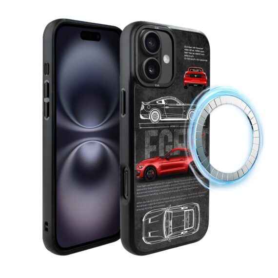 Etui do iPhone 16 Plus IBIZU DropGuard Matt z MagSafe, TechDrive, GT V8 “Coyote”, nowe (2)