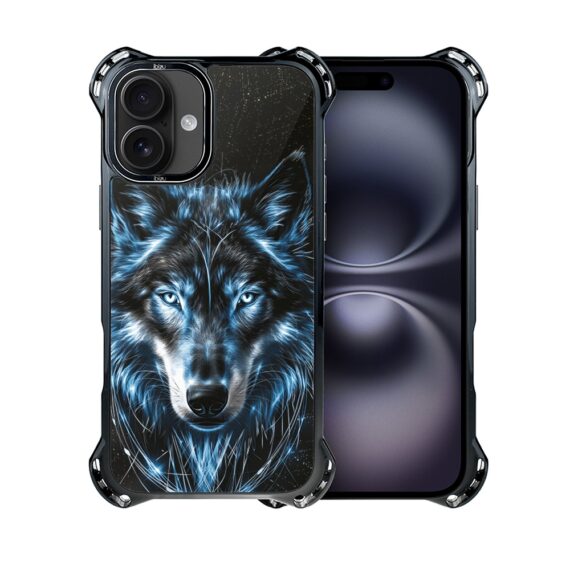 Etui do iPhone 16 Plus IBIZU DropGuard Ultra z MagSafe, Wilki, Lodowy wilk (6)