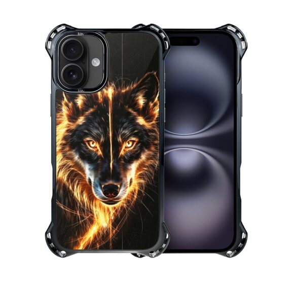 Etui do iPhone 16 Plus IBIZU DropGuard Ultra z MagSafe, Wilki, Ognisty wilk (6)