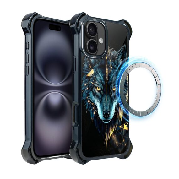 Etui do iPhone 16 Plus IBIZU DropGuard Ultra z MagSafe, Wilki, Wilk mocy (6)