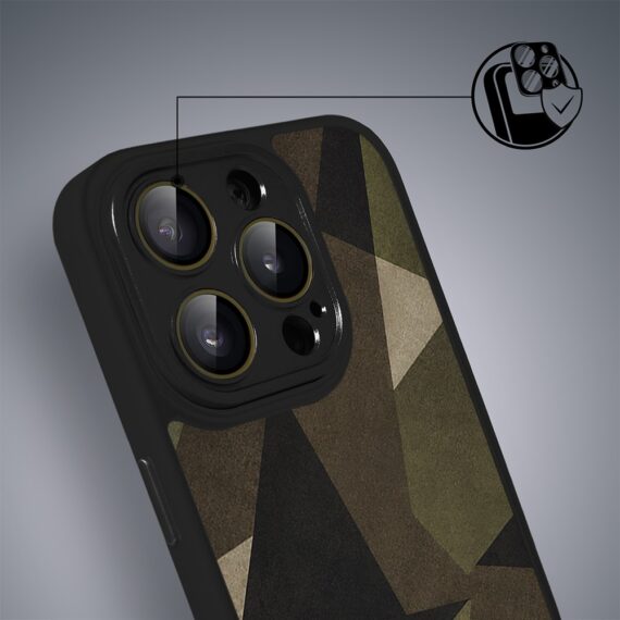 Etui do iPhone 16 Pro Color Flush z MagSafe, z osłoną aparatu, miejskie moro, czarne (4)
