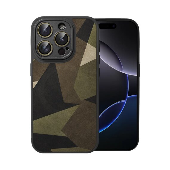 Etui do iPhone 16 Pro Color Flush z MagSafe, z osłoną aparatu, miejskie moro, czarne (6)